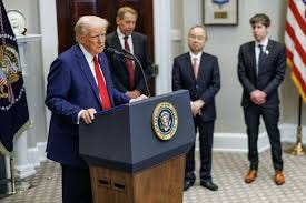 Trump announces $500 billion private investment in AI infrastructure -  UPI.com Trump announces $500 billion private investment in AI infrastructure -  UPI.com