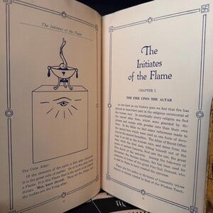 Initiates of the Flame, by Manly P Hall (1922, Signed 1st Ed) ~ Freemasonry Hermetic Druid ...