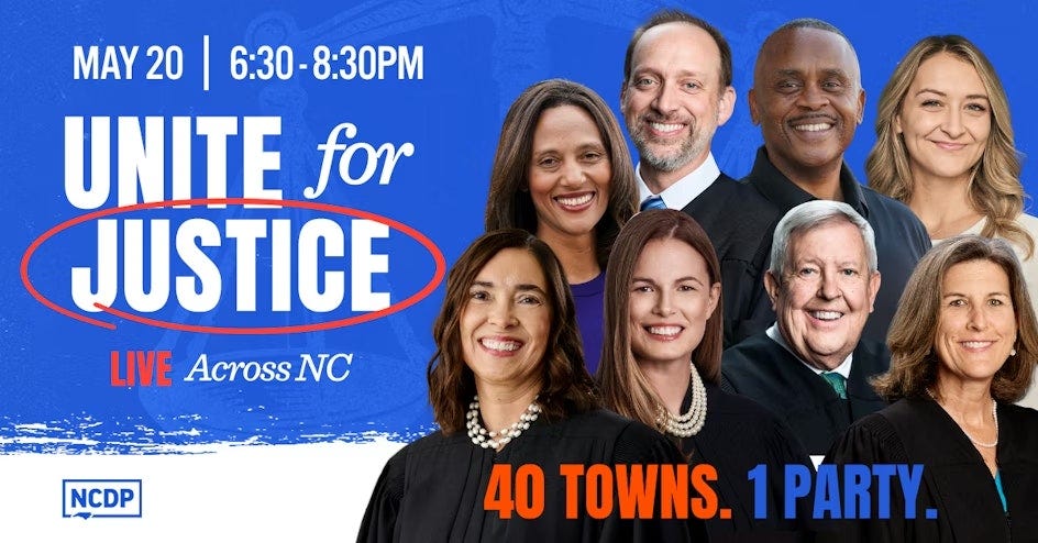 Durham County Unite For Justice: Live Across NC with Special Guest Anita Earls organized by Durham Democrats
