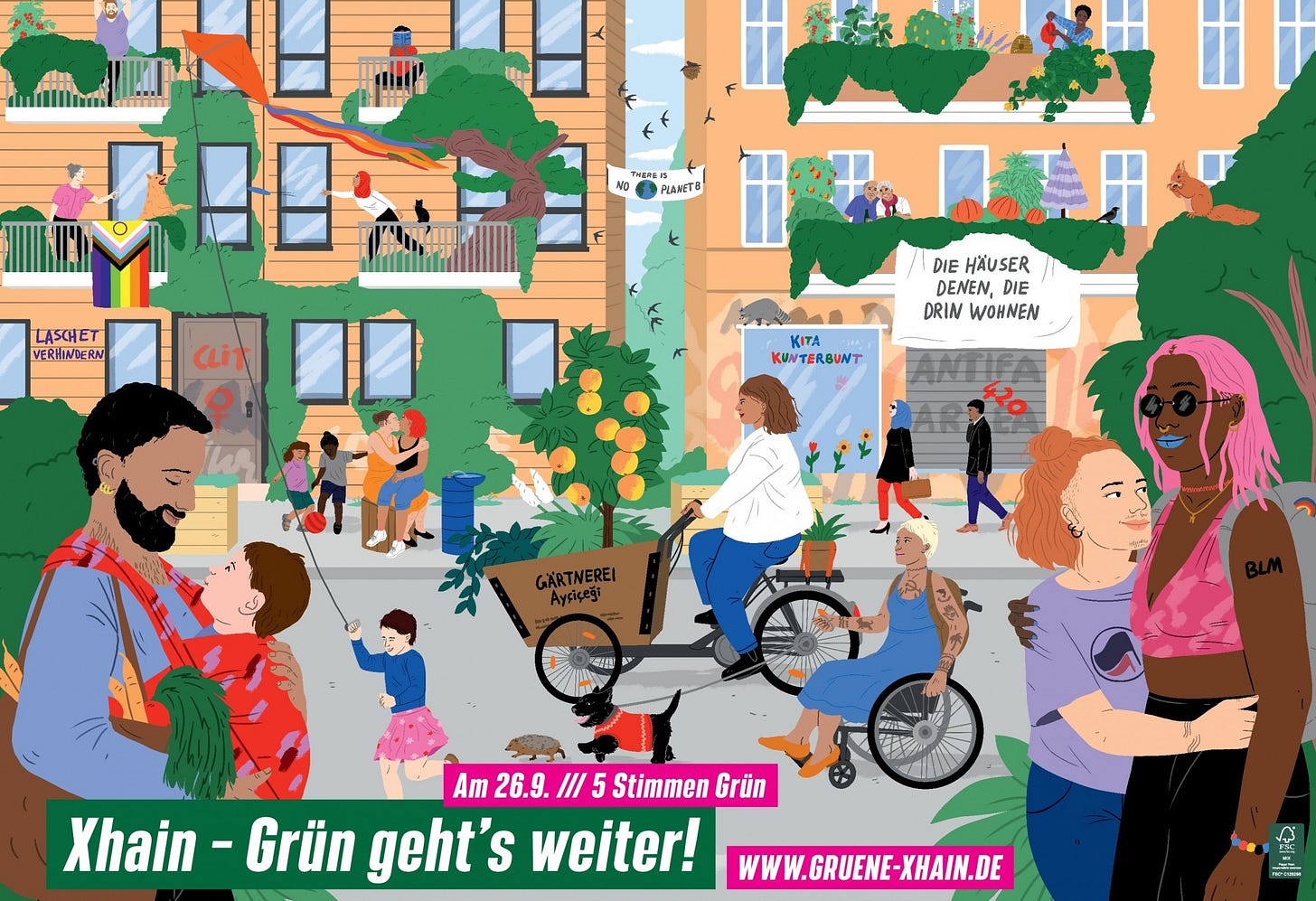 Pressemitteilung: Bündnis 90/Die Grünen Friedrichshain-Kreuzberg zeigen  ihre Vision für den Bezirk - Grüne Xhain