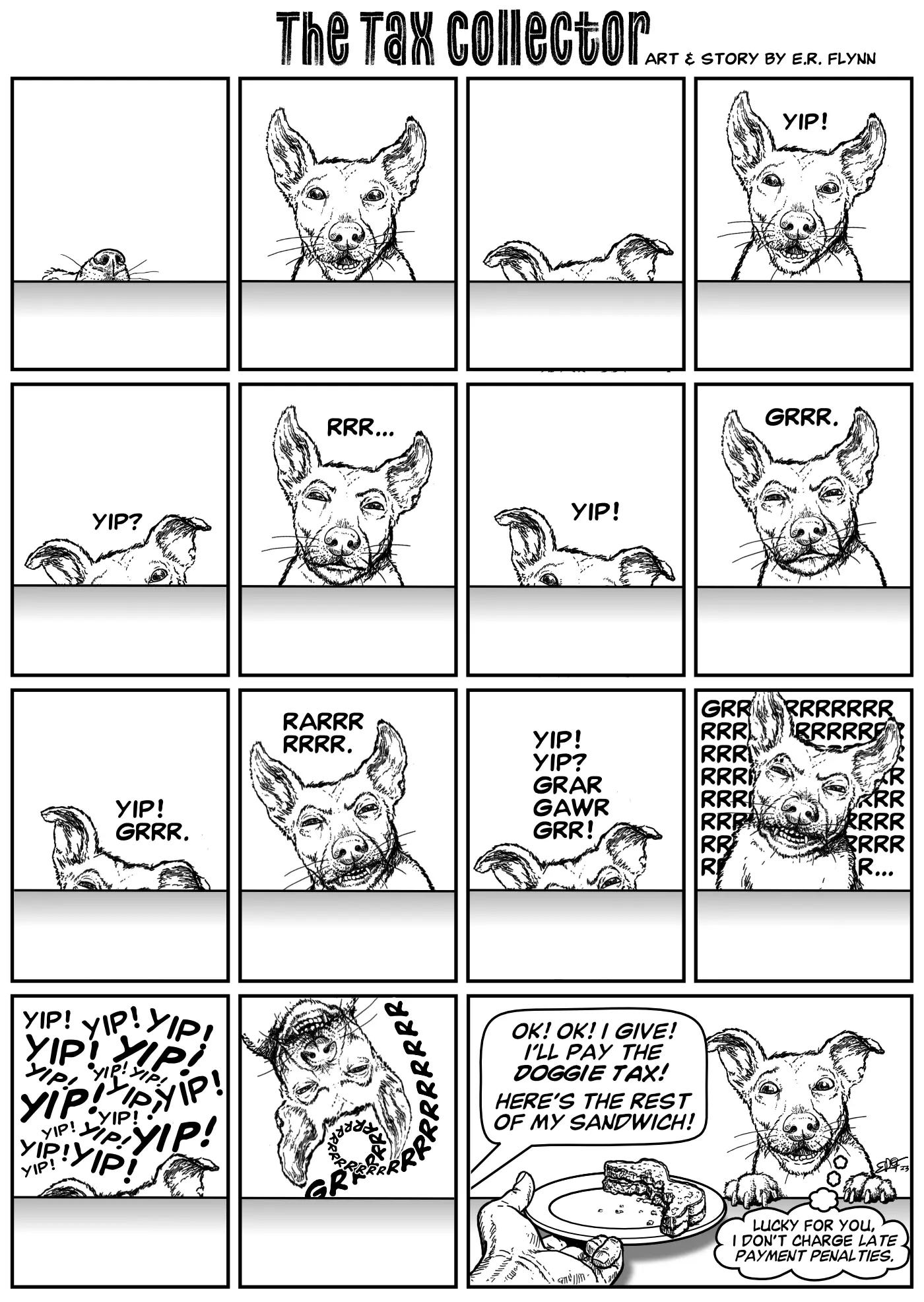 The Tax Collector Comic by E.R. Flynn