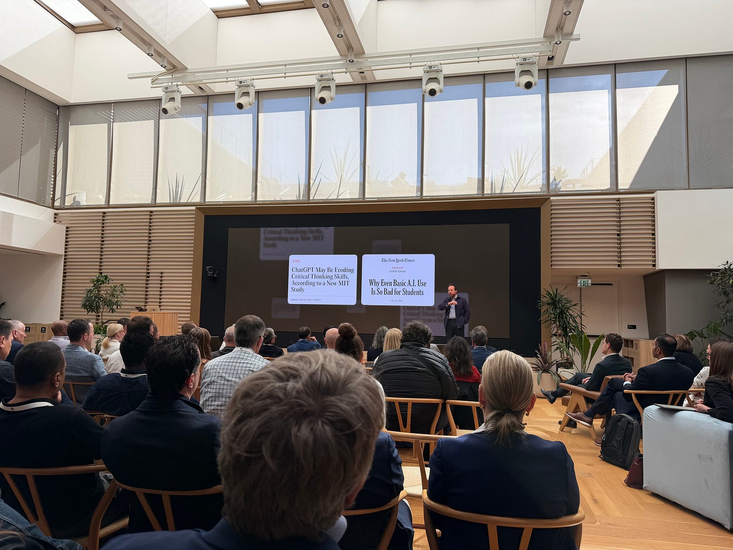 James Donovan addressing arguments about ChatGPT hindering learning