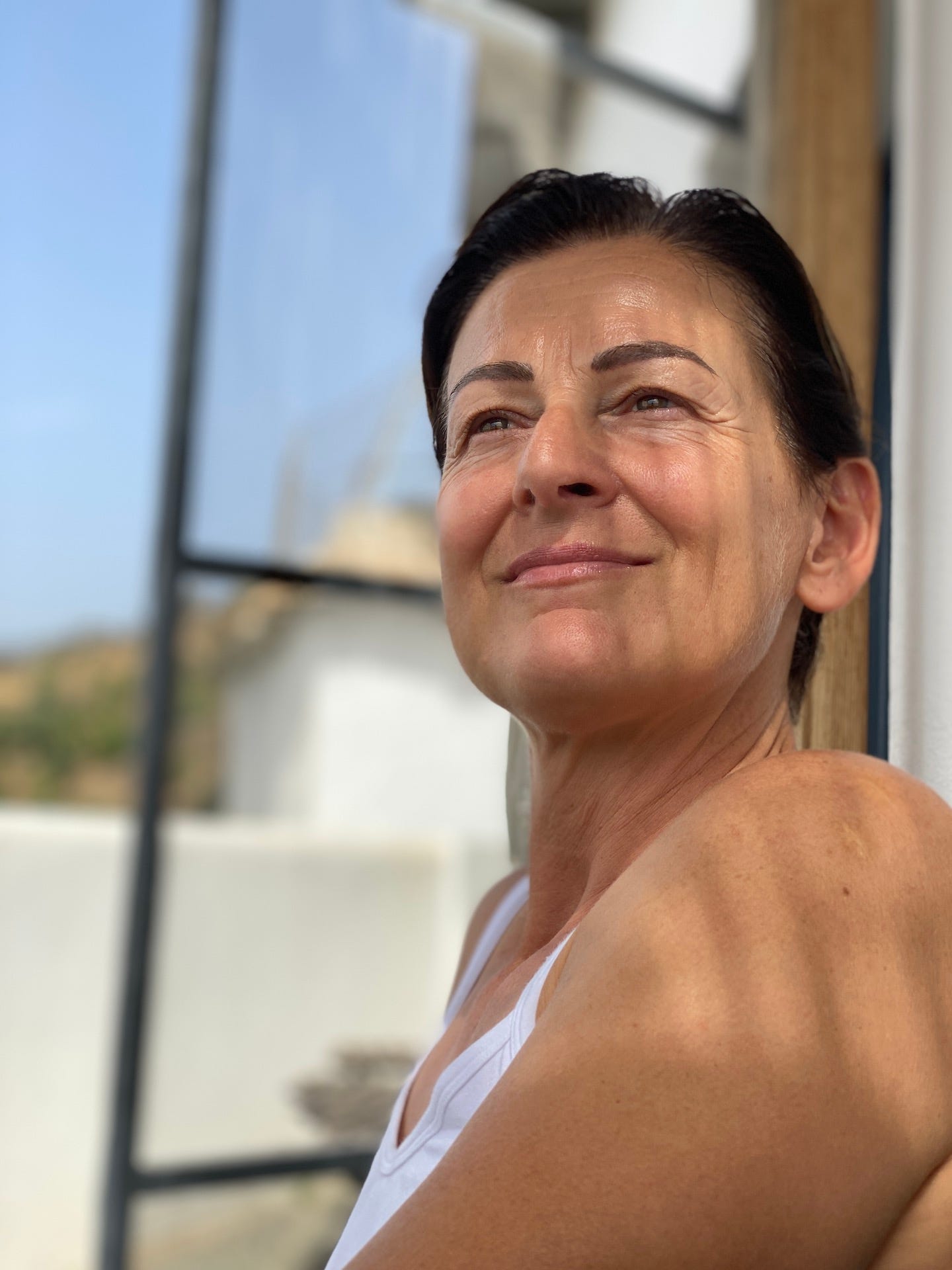 relaxed woman