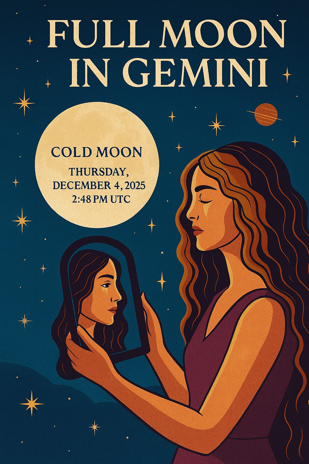 🌕Super Full Moon in Gemini — The Cold Moon