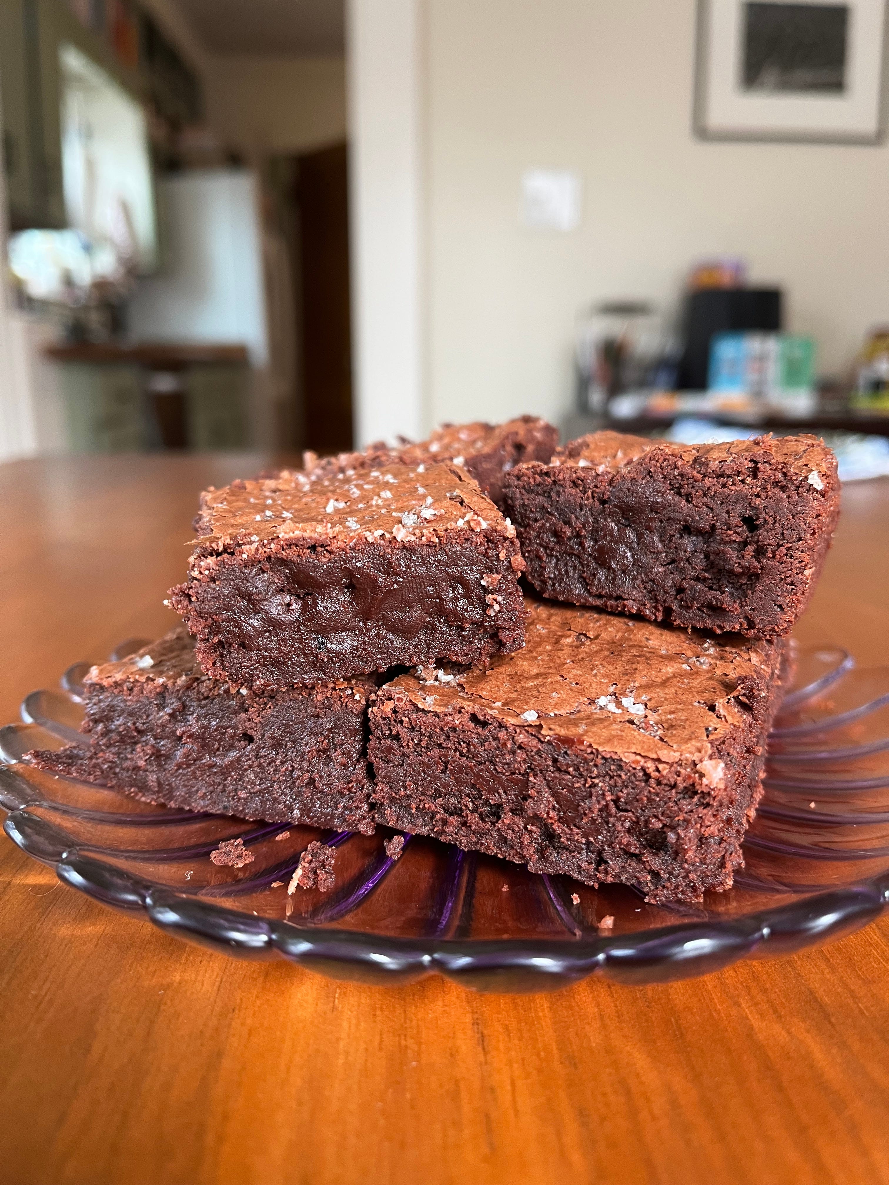 Holiday Bakes Part III: Smoked Fleur de Sel Brownies, image size:3024x4032