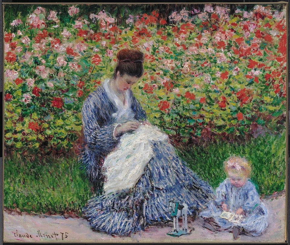 Ficheiro:Monet - Camille Monet and a Child in the Artist's Garden in Argenteuil, 1875.jpg
