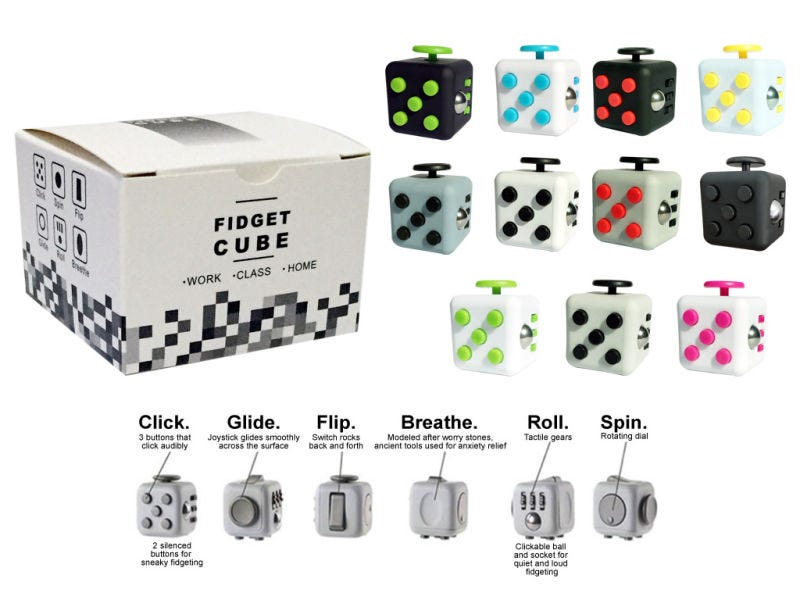 fidget cube with box fidget cube with box