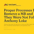 Proper Processes Exist to Remove an MB and YDPB, They Were Not Followed: Anthony Loke