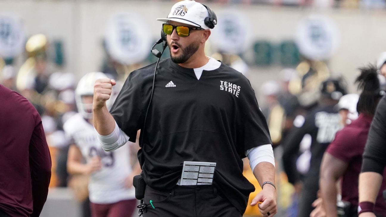 Texas State giving GJ Kinne new 7-year deal, sources say - ESPN