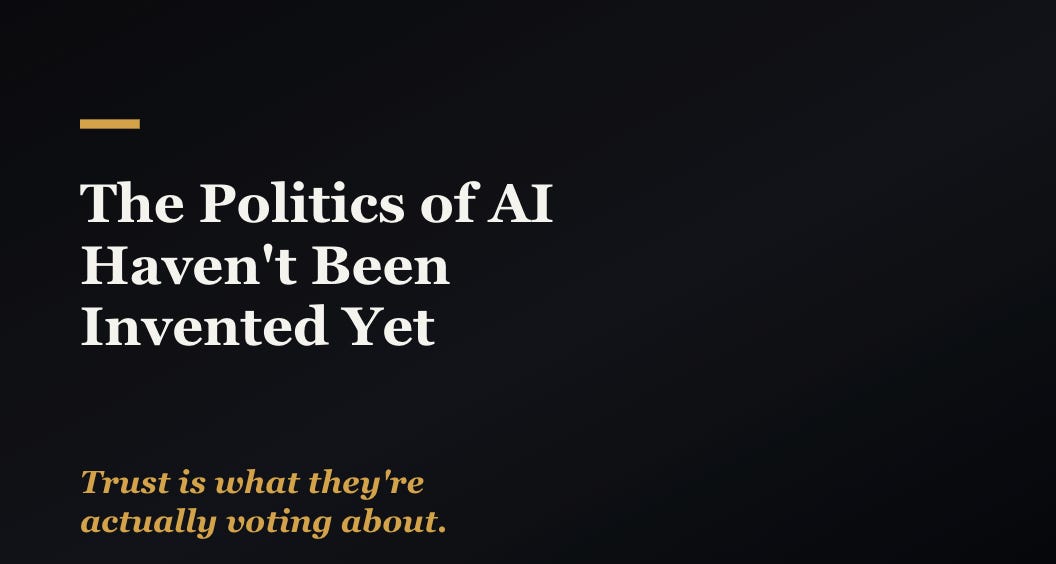 The Politics of AI Haven't Been Invented Yet