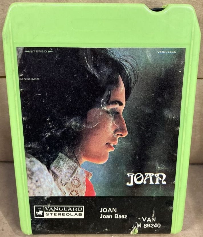 Joan Baez Vanguard Records 8-track Joan Baez Vanguard Records 8-track