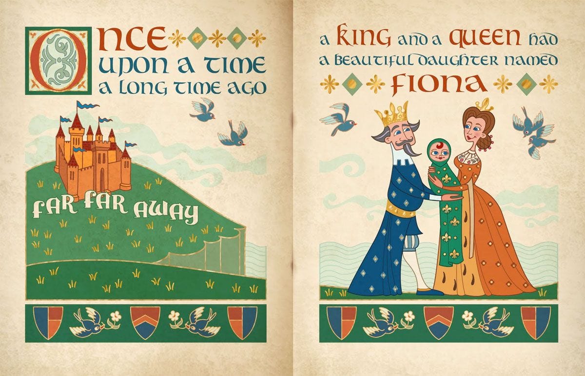 Shrek's fairy tale book font ? - forum