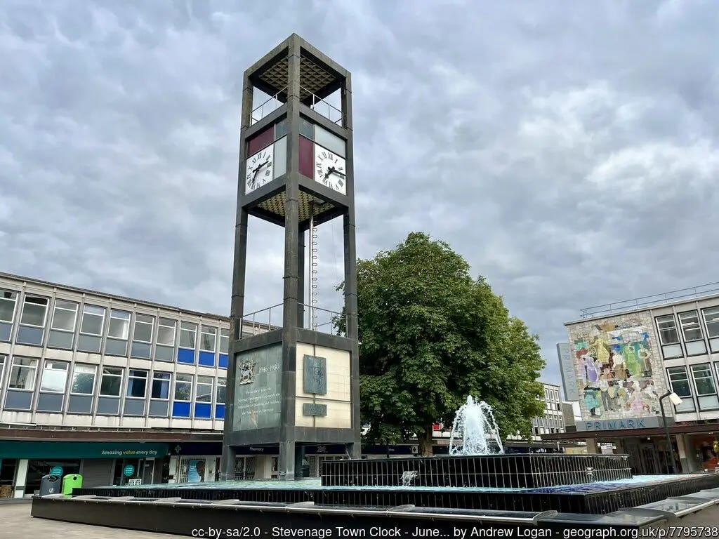 Stevenage Town Clock