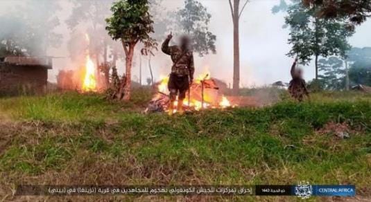 Congolese army compound in the village of Nazinga going up in flames (Telegram, July 15, 2022) The Meir Amit Intelligence and Terrorism Information Center's Spotlight on Global Jihad