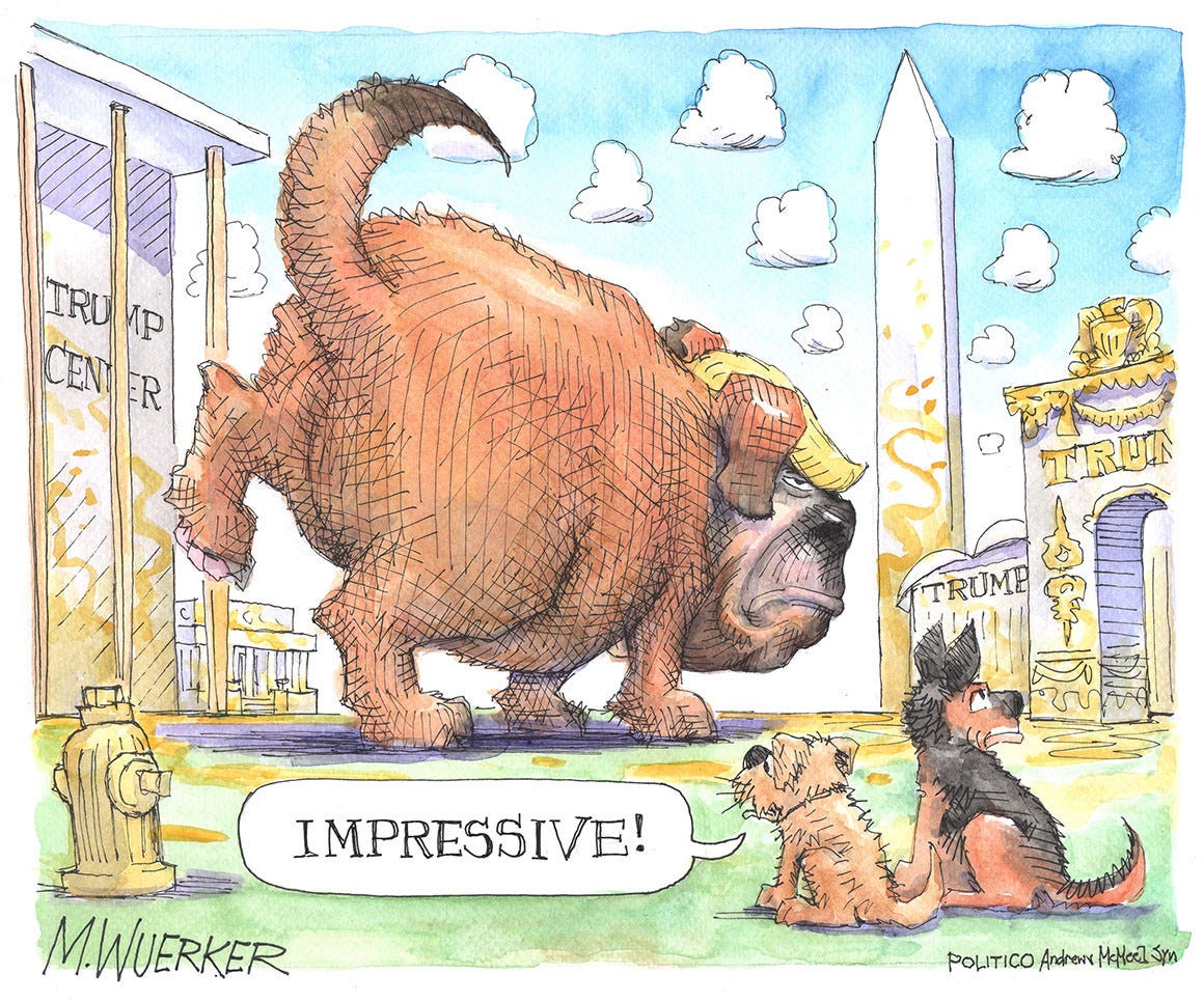 What American institution and memorial hasn't [redacted] peed on? 