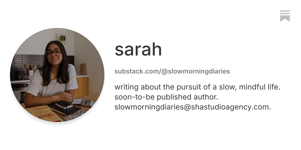 sarah | Substack