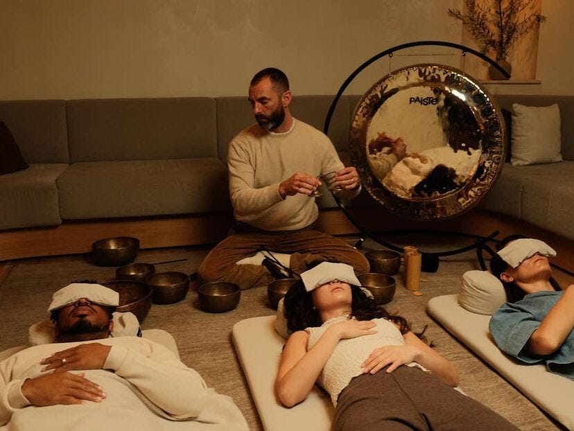 Sound therapy room at Sage + Sound in New York City Sound therapy room at Sage + Sound in New York City