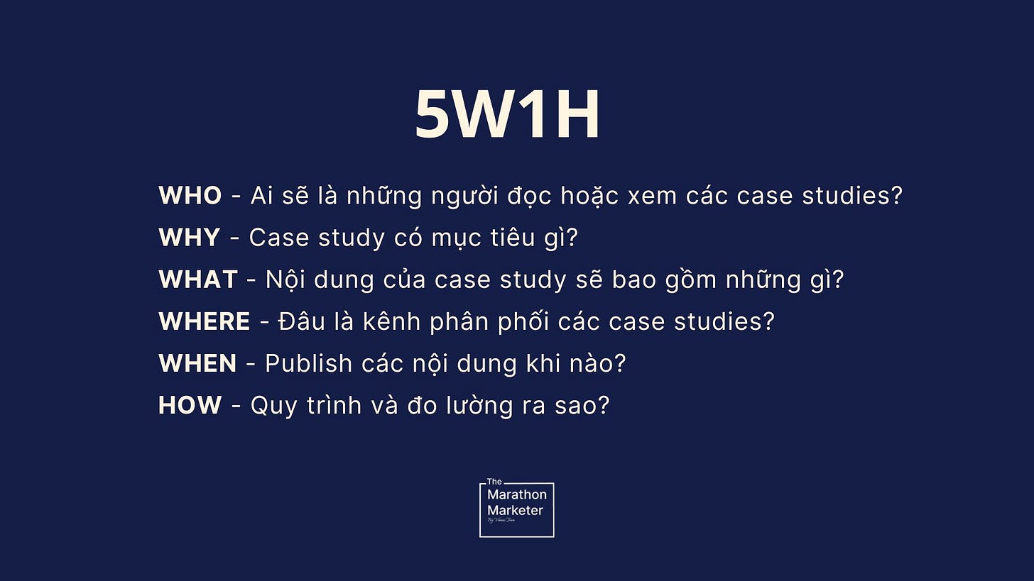 Cách xây dựng chiến lược nội dung cho case study?