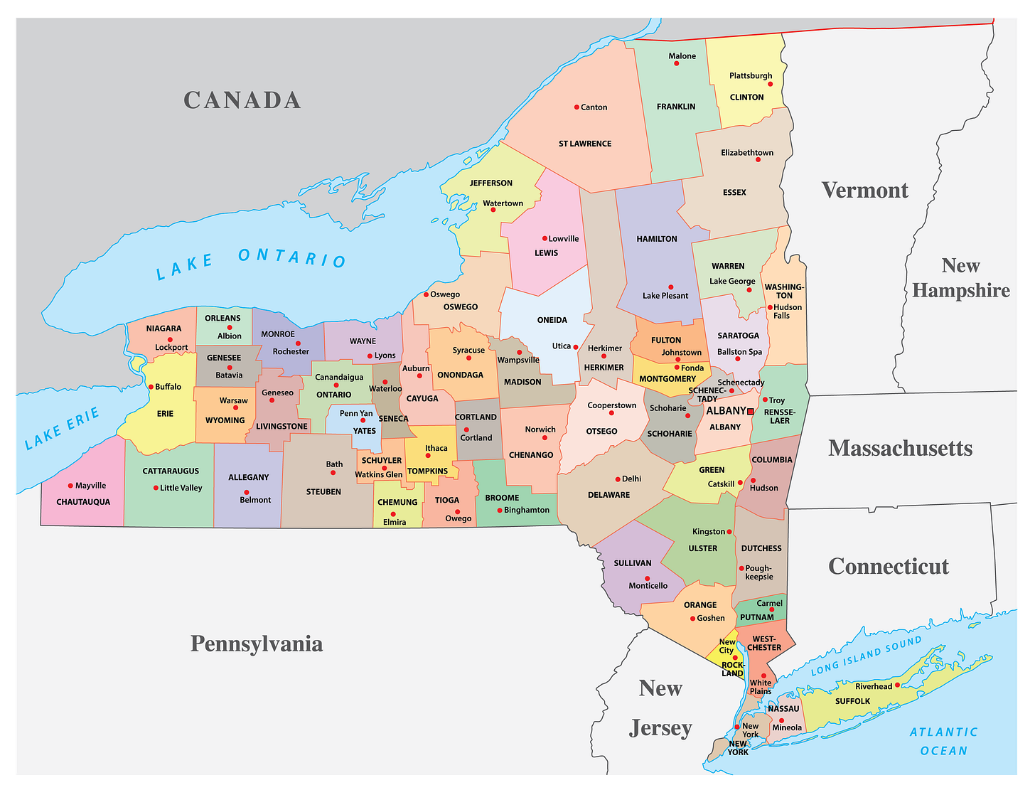 New York Maps & Facts - World Atlas