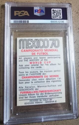PANINI MEXICO 70 - PSA Card Franz BECKENBAUER - International Back - RRR! - Picture 7 of 8
