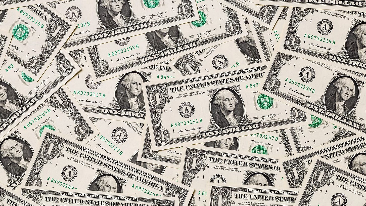 Dollar bills Dollar bills