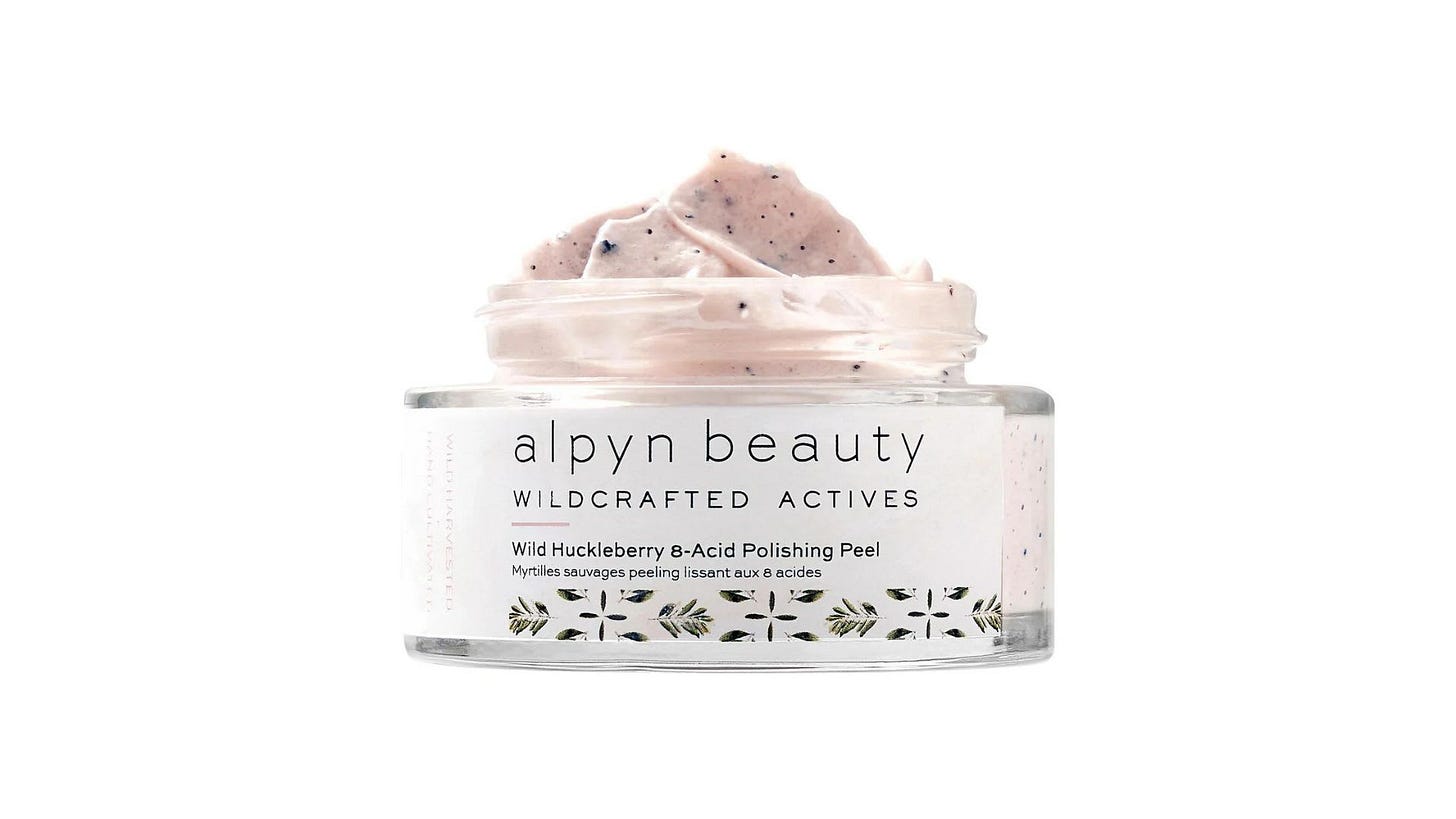 the image of Alpyn Beauty Wild Huckleberry 8-Acid Polishing Peel Mask