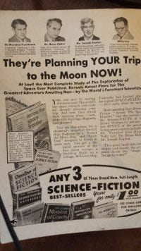 Fantastic Universe (March, 1955) Back Cover