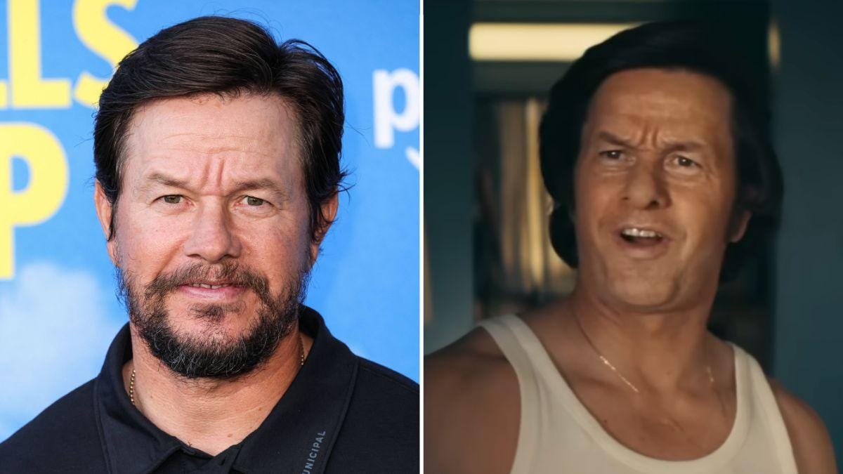 Image of Facial prosthetics transformed the actor into Gregory Scarpa. Image of Facial prosthetics transformed the actor into Gregory Scarpa.