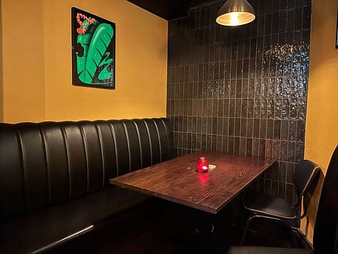 A mix of 'after and before' images from the pub