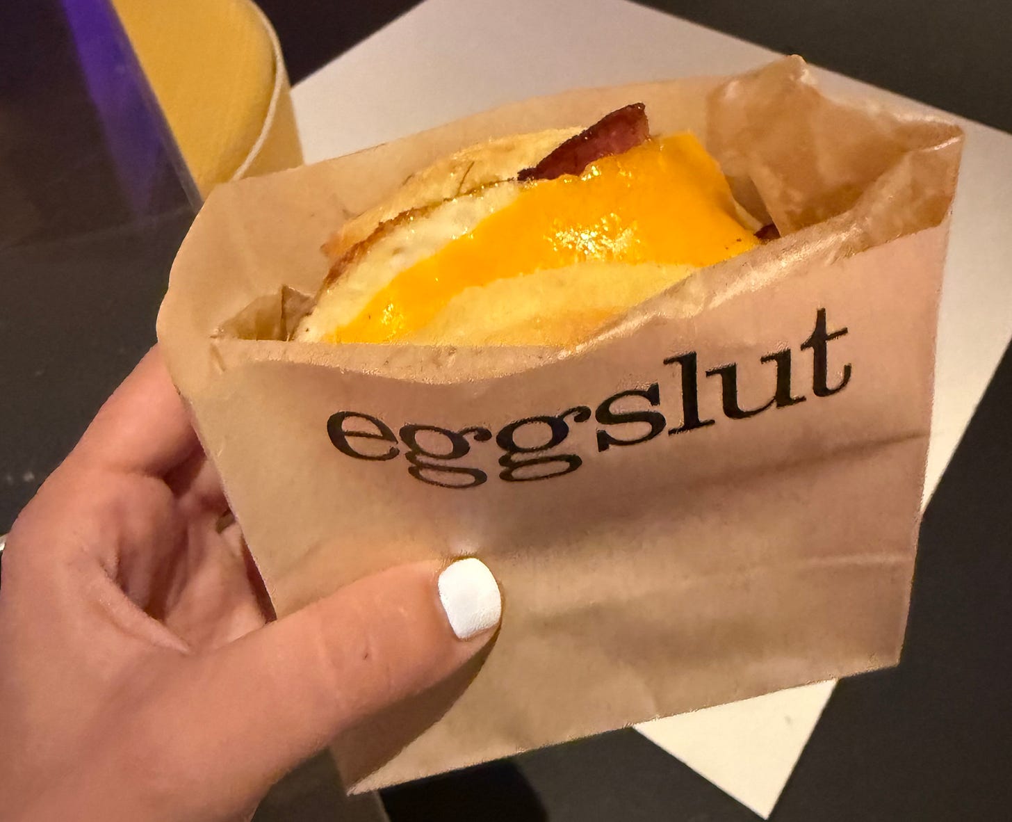 eggslut gluten-free breakfast sandwich las vegas