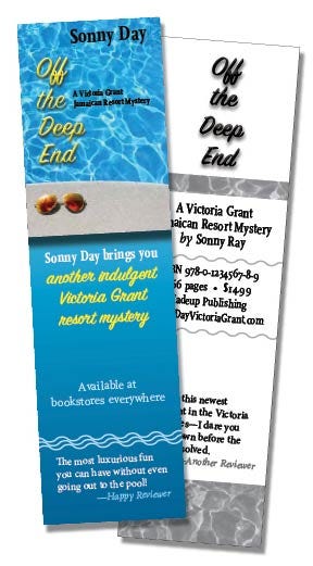 Bookmarks are an example of book promotional materials.