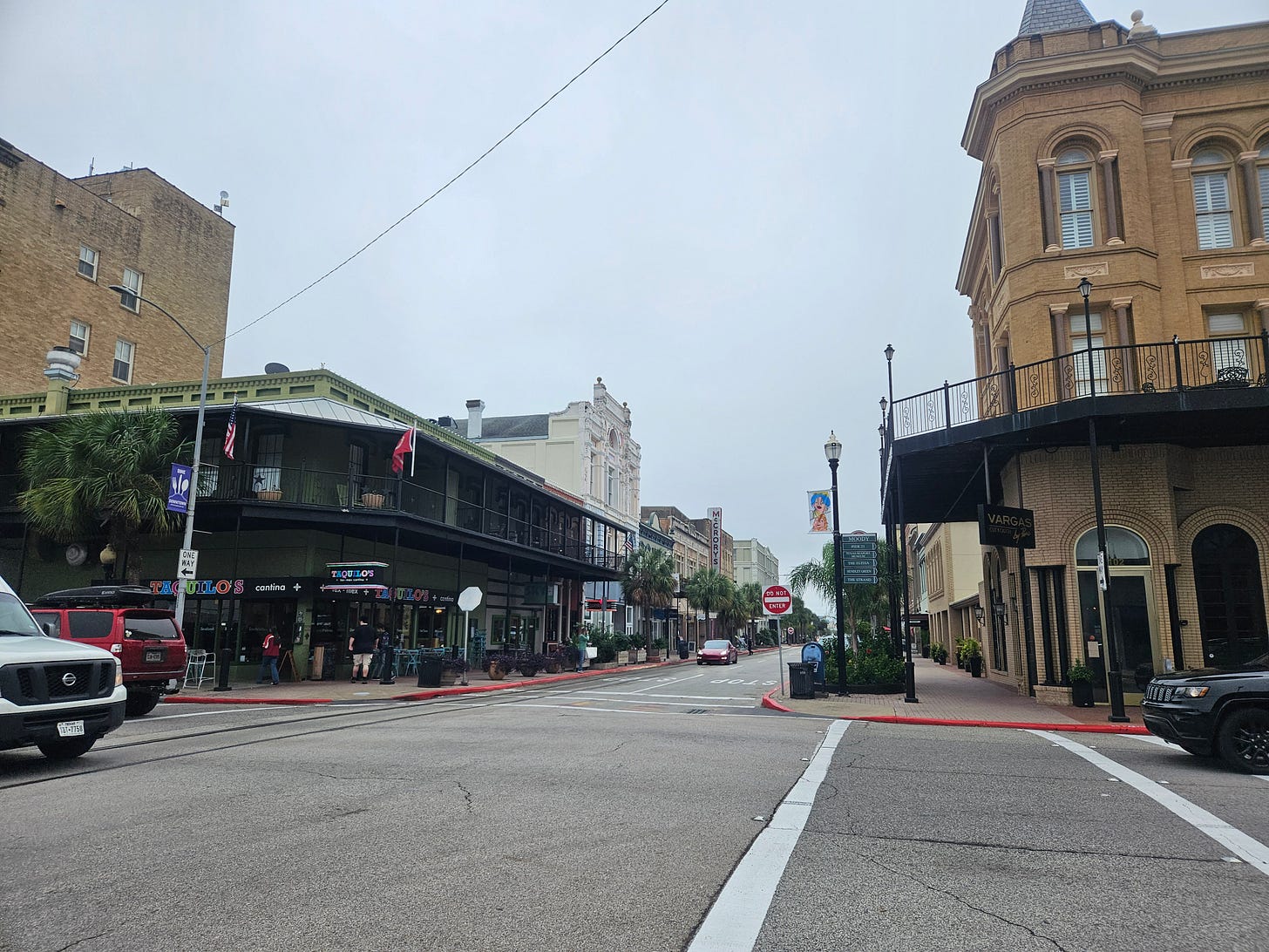Galveston historic Strand area