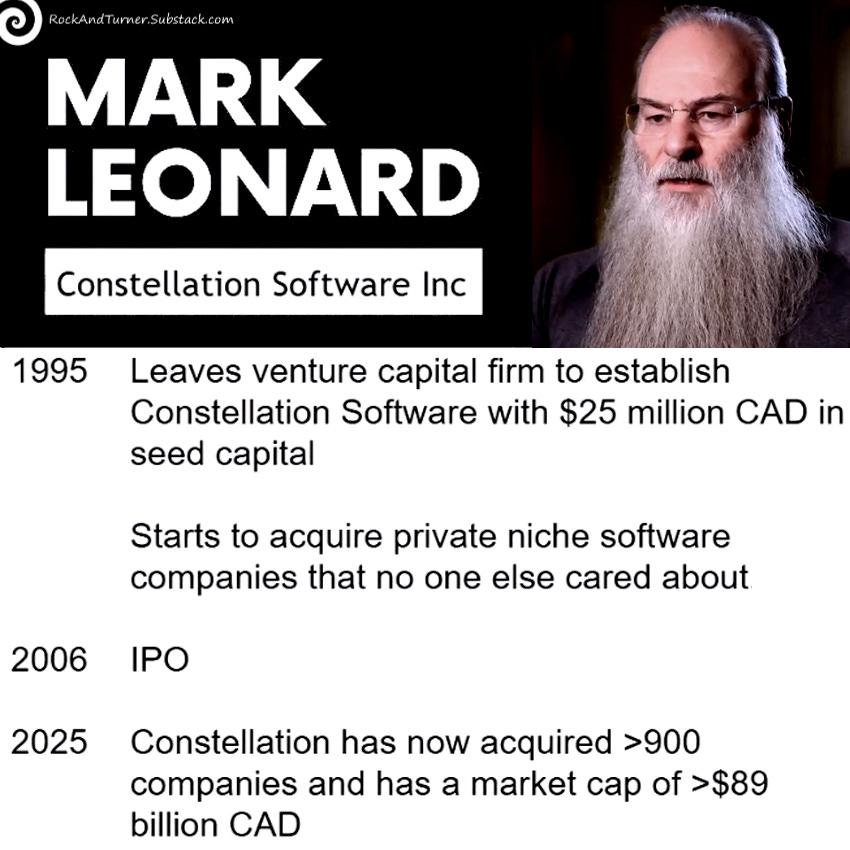 Mark Leonard, Founder of Constellation Software