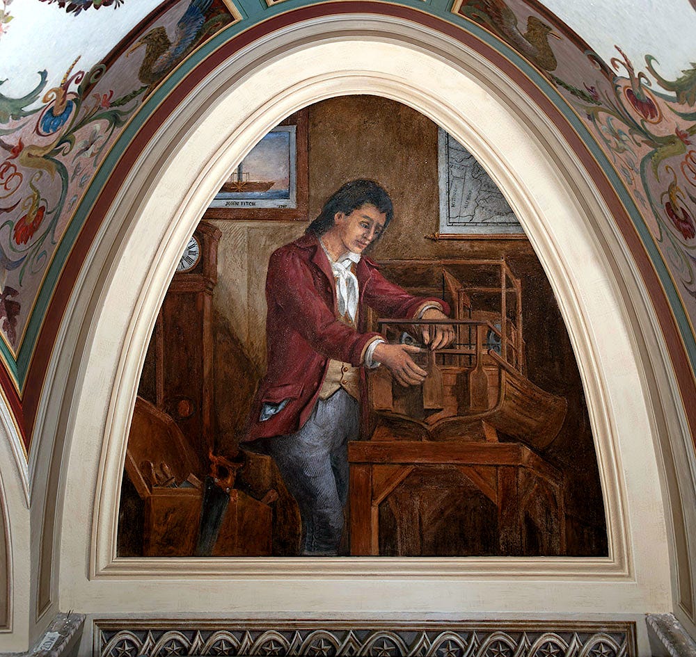 August 20: John Fitch Shows Off America's First Steamboat – Today in Connecticut History August 20: John Fitch Shows Off America's First Steamboat – Today in Connecticut History