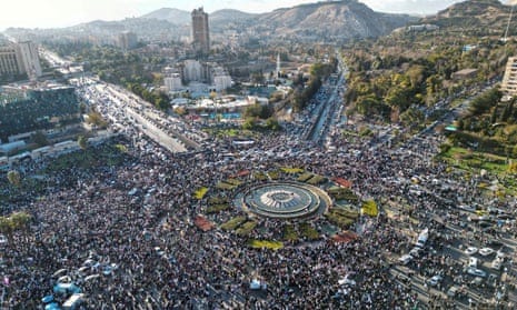 Thousands of Syrians celebrate fall of Assad in Damascus; Blinken makes surprise Iraq visit for talks – as it happened | Syria | The Guardian Thousands of Syrians celebrate fall of Assad in Damascus; Blinken makes surprise Iraq visit for talks – as it happened | Syria | The Guardian