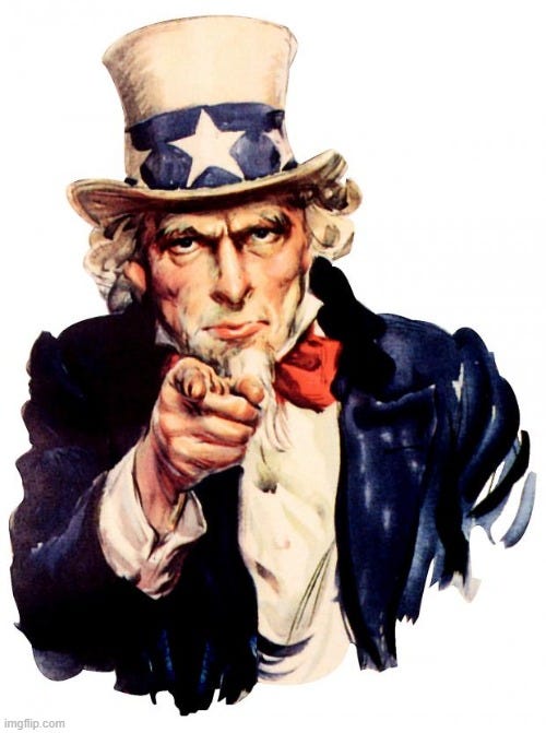 your turn, uncle Sam