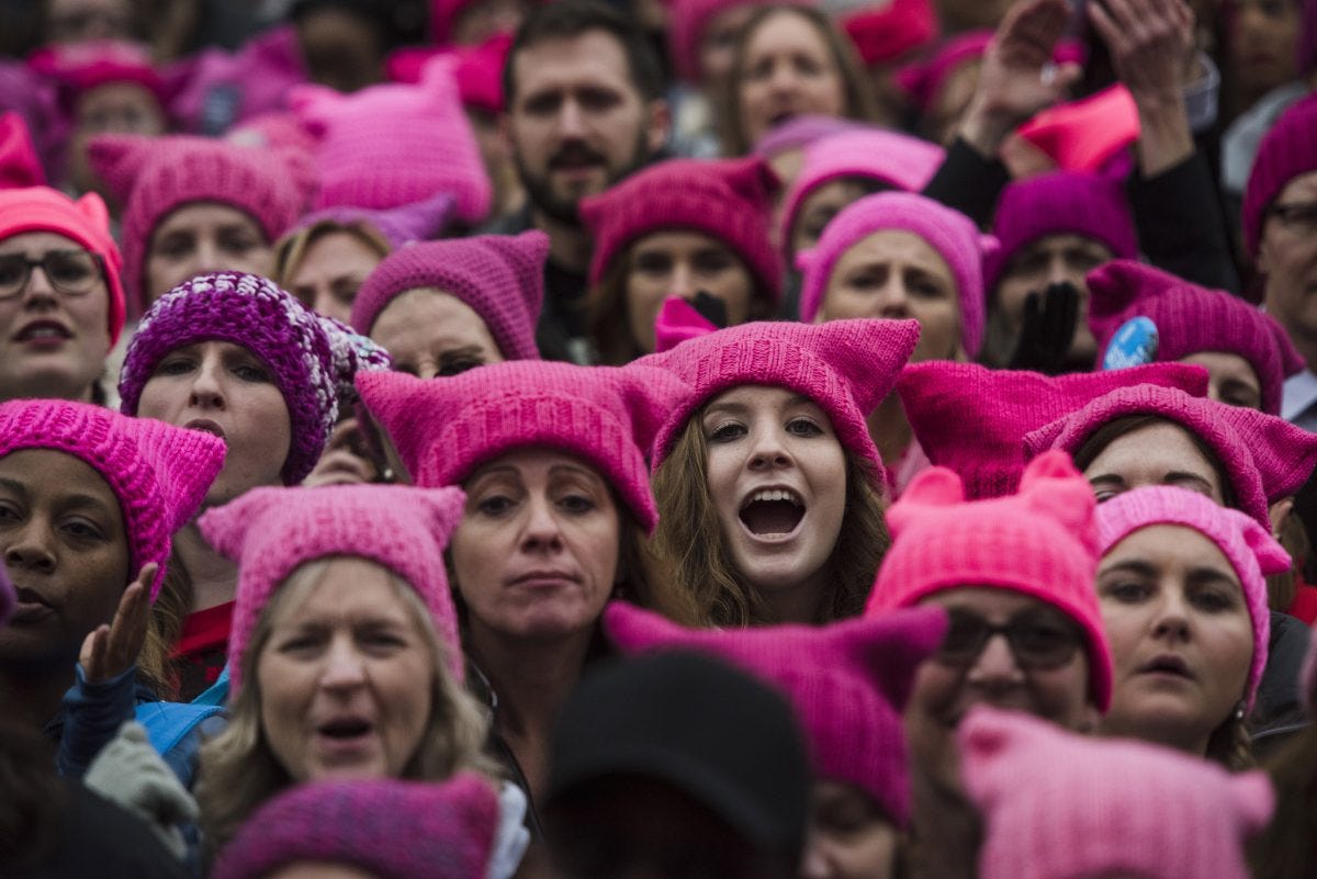 Some say Women's March pink hats aren't inclusive. Philly organizers say wear what you want. Some say Women's March pink hats aren't inclusive. Philly organizers say wear what you want.