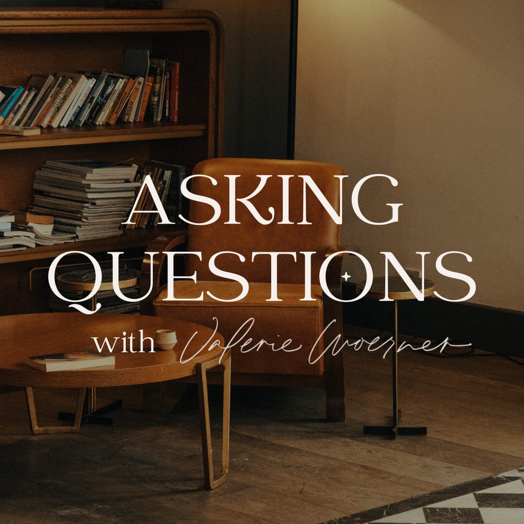 Asking Questions with Valerie Woerner logo
