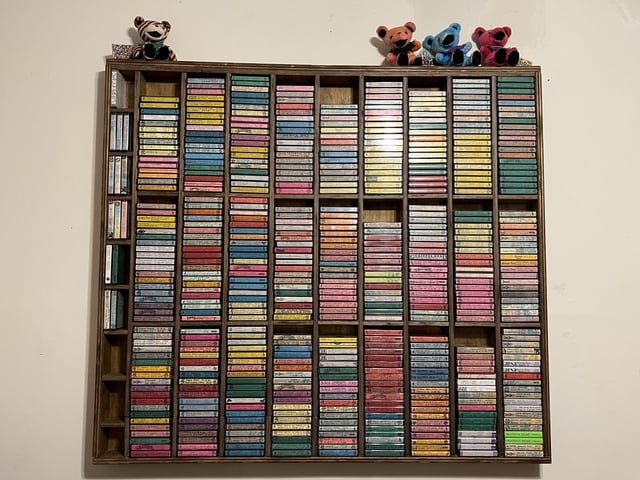 r/cassetteculture - Grateful Dead Bootleg Shelf
