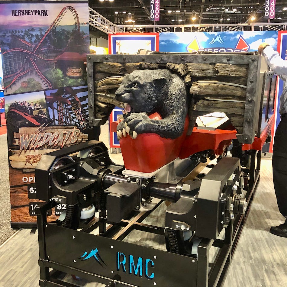 Wildcat roller coaster lead car at IAAPA Expo