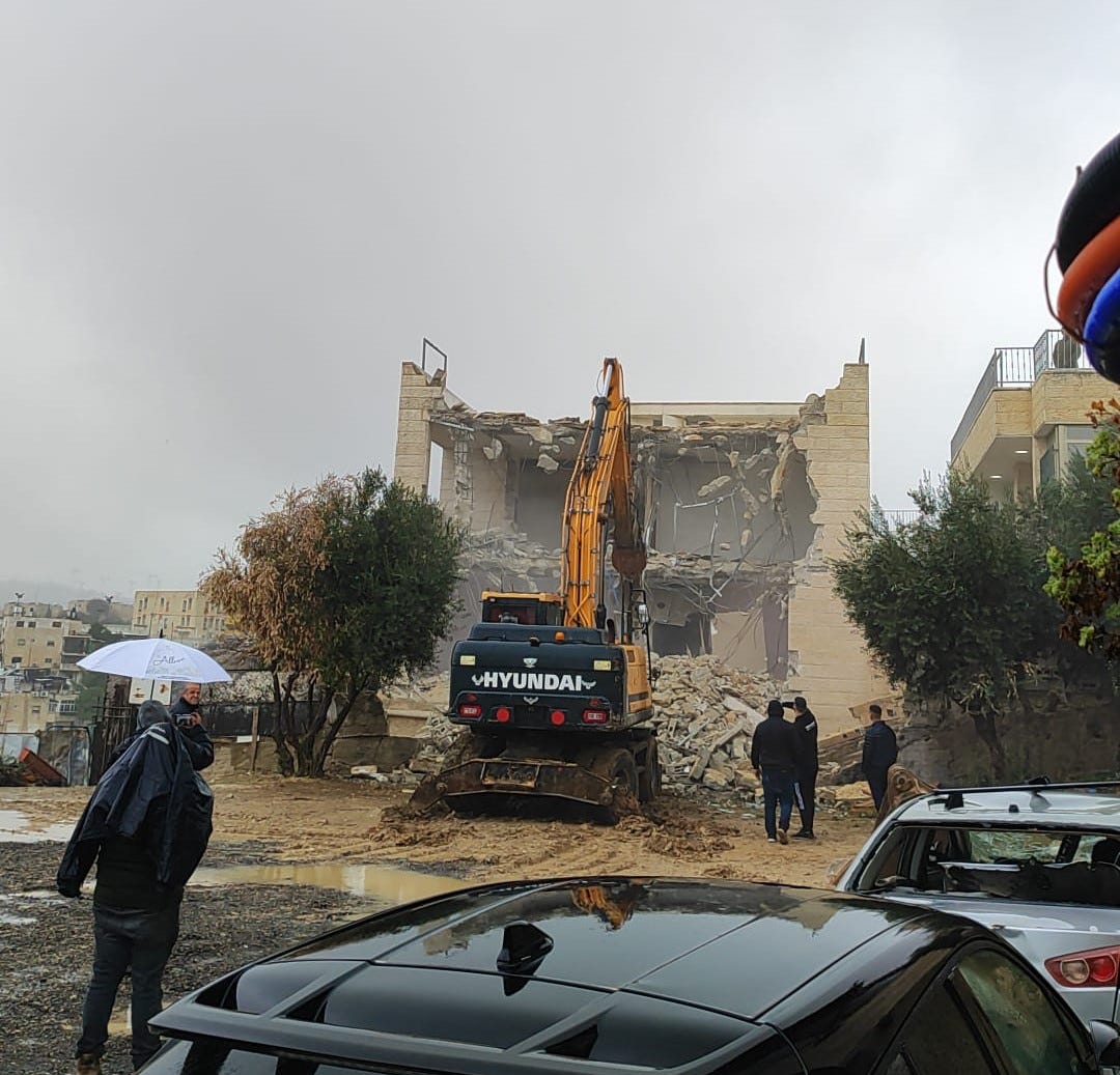 Israeli forces demolish two Palestinian homes in Jabal al-Mukabber, southeast Jerusalem