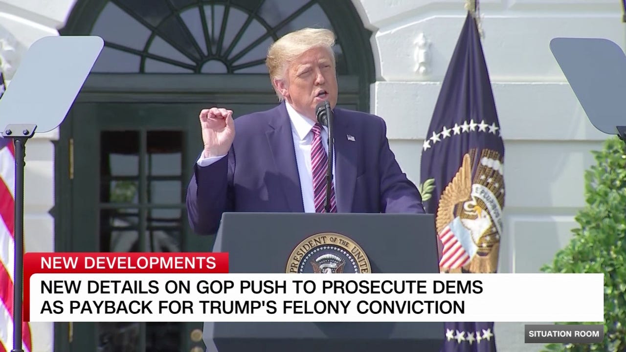 Trump vows legal revenge against enemies