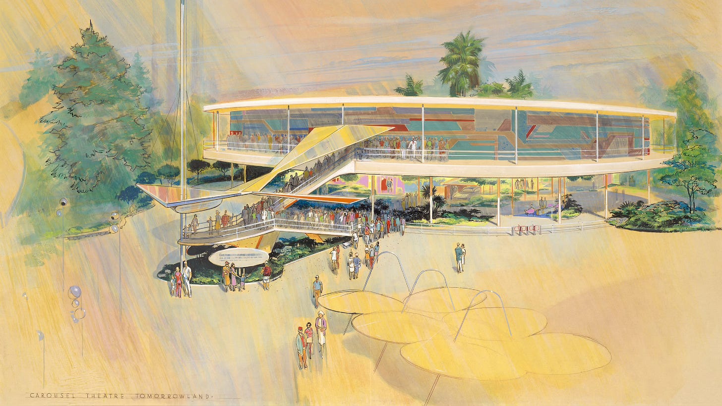 Rendering of Carousel of Progress theater at Tomorrowland Rendering of Carousel of Progress theater at Tomorrowland