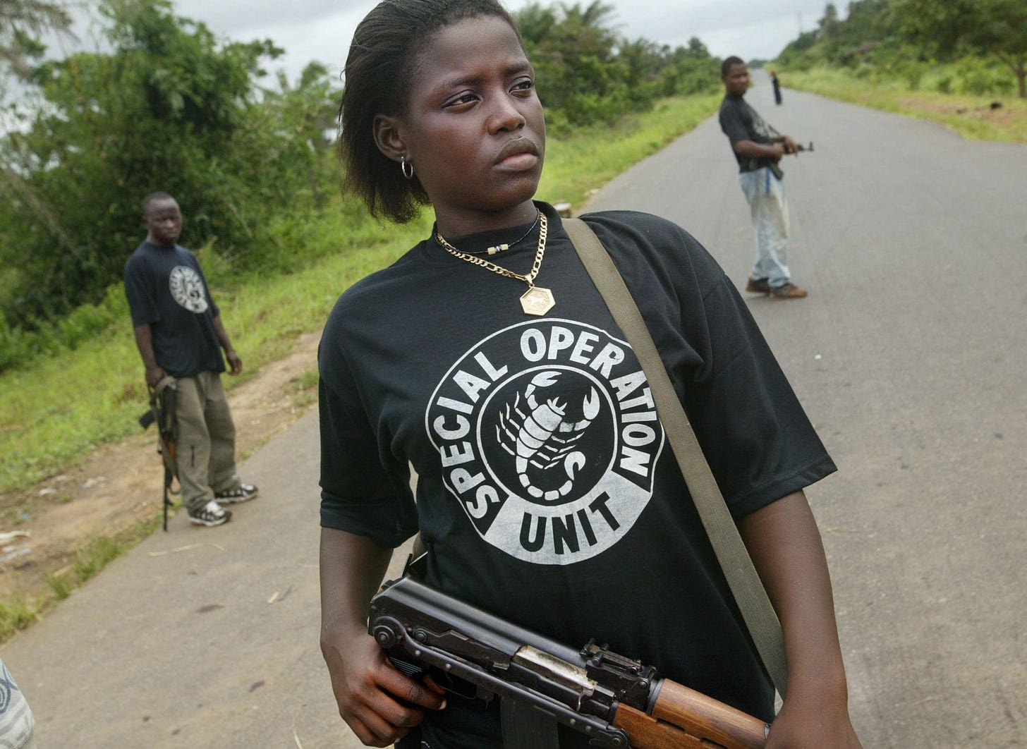 Government Troops Near Liberian Front Lines