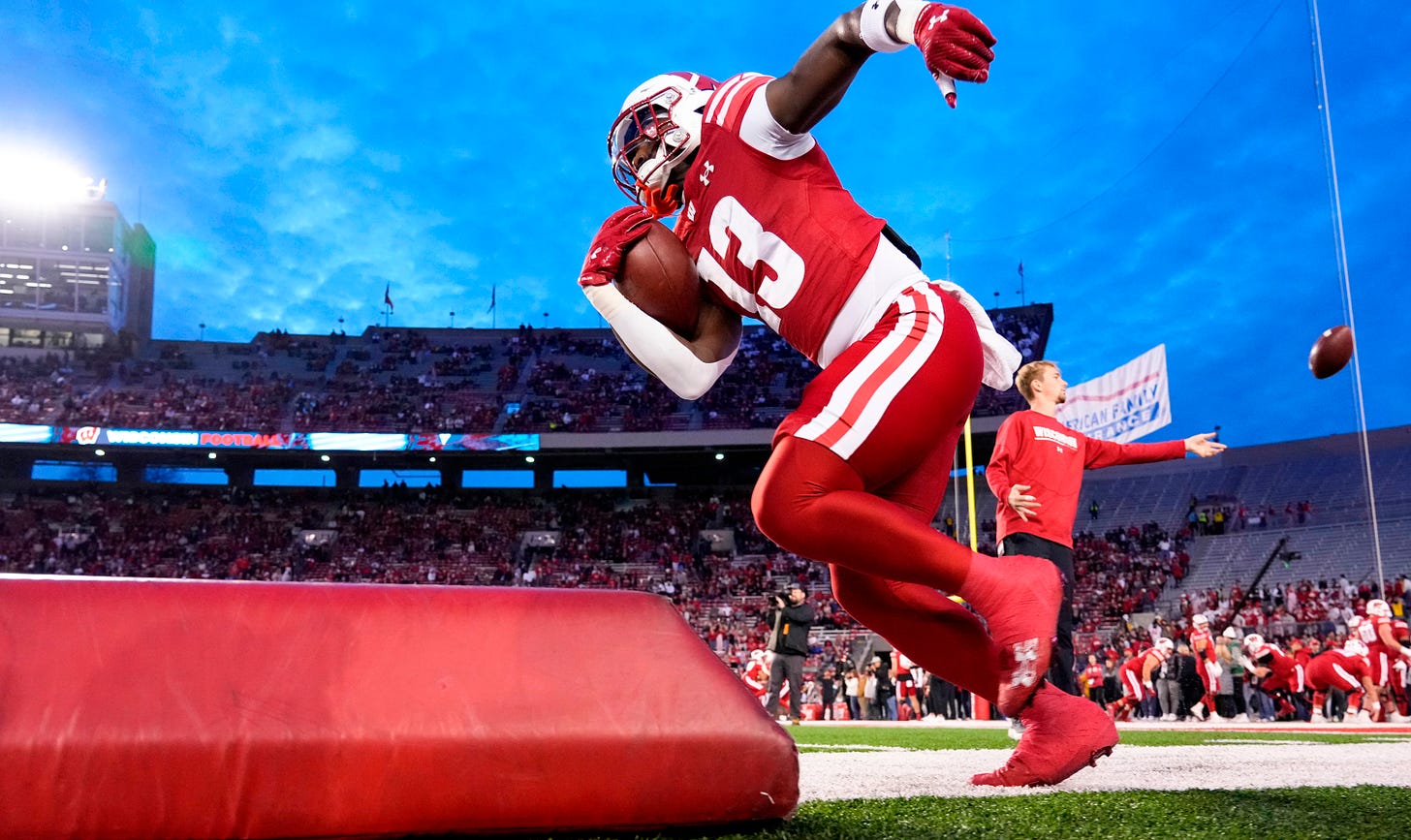 Wisconsin Badgers running back Darrion Dupree