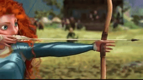 Merida GIF - Brave Merida BullsEye - Discover & Share GIFs | Merida brave,  Disney princess merida, Merida