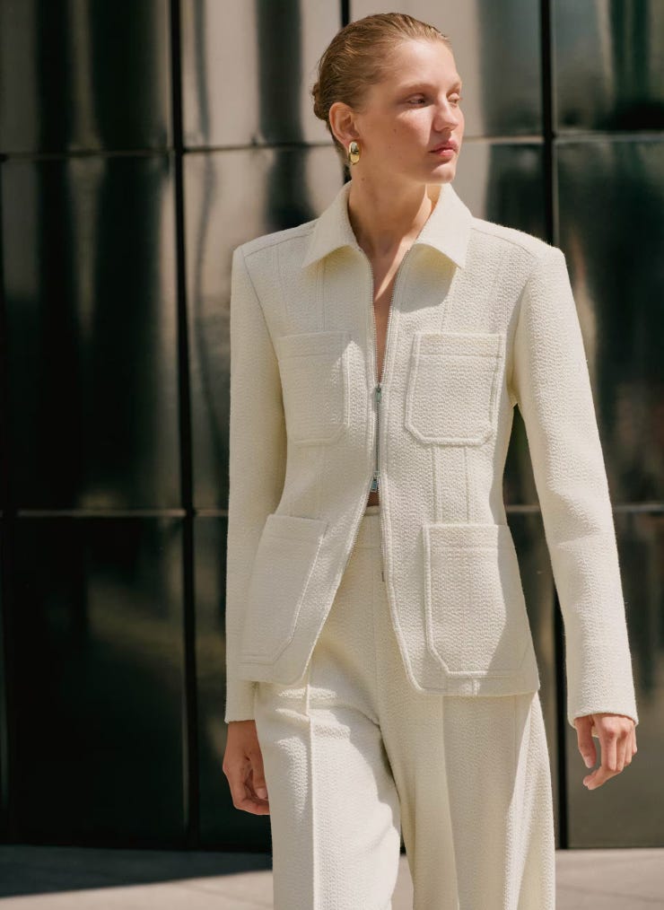 me+em Contoured Layering Jacket + Wide-Leg Trouser Co-ord