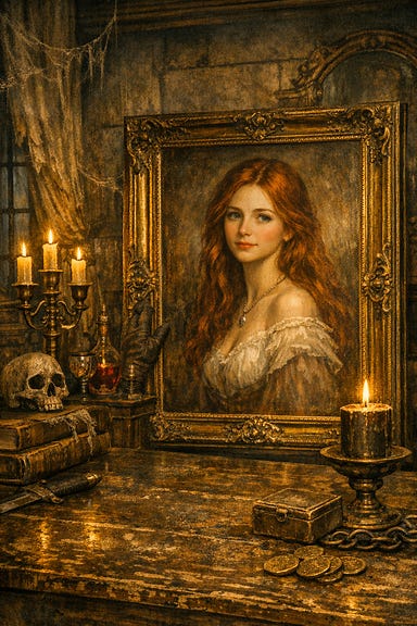 Portrait of Tatyana Federova in Ravenloft study Portrait of Tatyana Federova in Ravenloft study