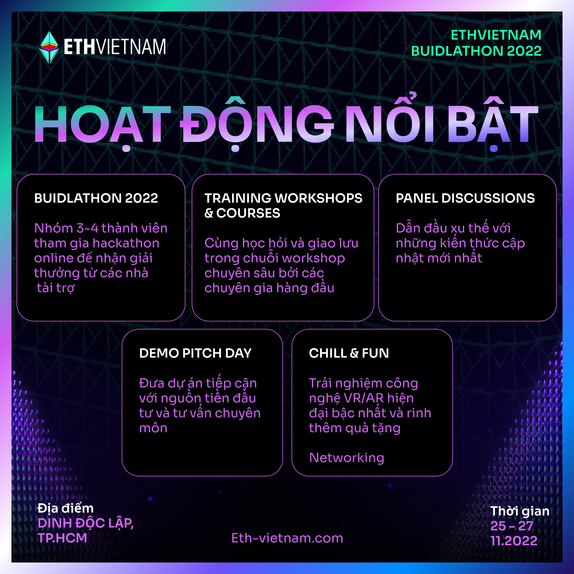 🚀 ETH VIETNAM 🚀 Kết nối các nguồn lực thế giới với cộng đồng blockchain  tại Việt Nam