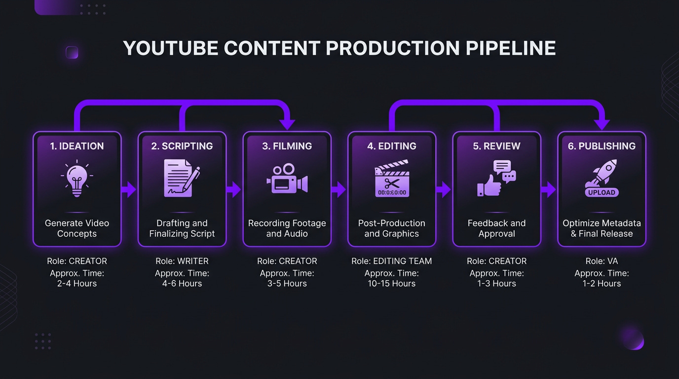 How to Scale YouTube Content Production: From 4 to 40 Videos/Month | Remote  Video Editing Agency | Color Grading | Editorial | Post Production | Motion  Graphic | Animation
